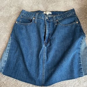 Madewell denim skirt